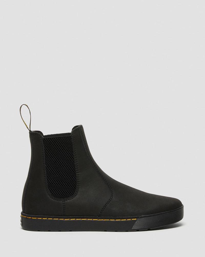 Black Men's Dr Martens Tempesta Men's Leather Casual Chelsea Boots | CA 496AHK